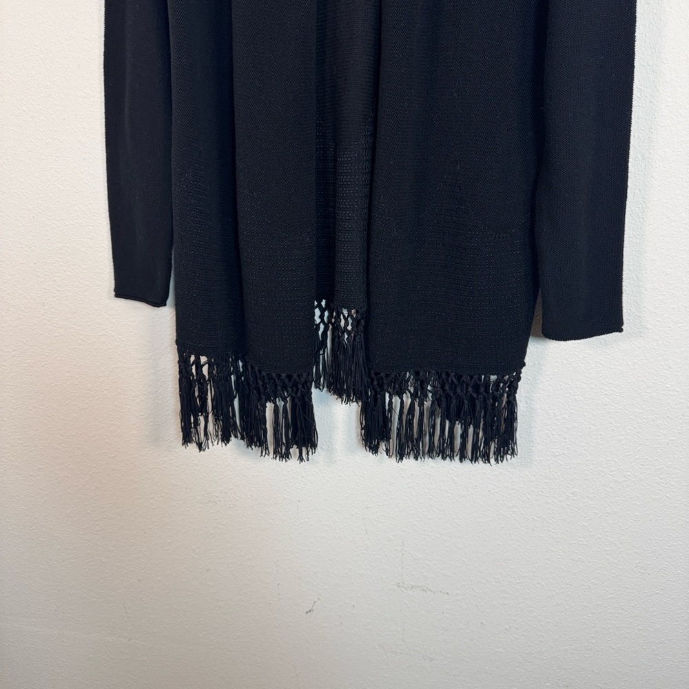 Lilly Pulitzer Elegant Black Fringe Sweater size XL - Picture 4 of 4